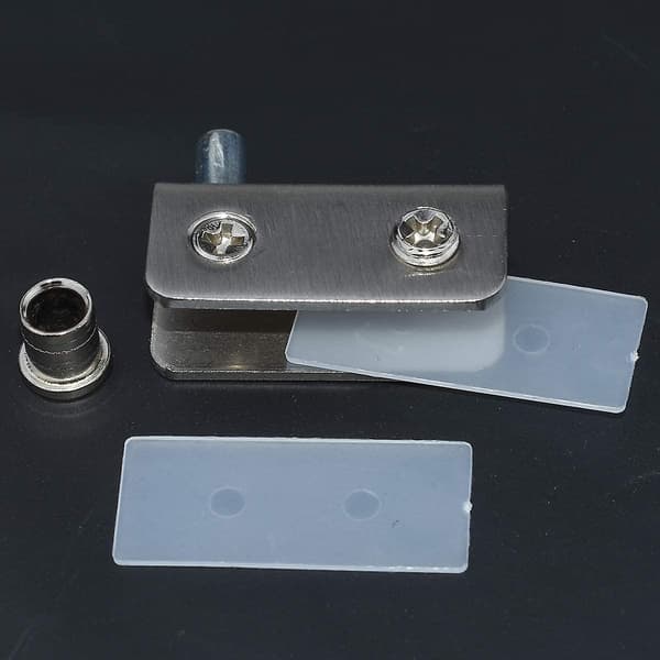 4 Glasdørhængsler 90 Pivothængsel Punch-fri Glas Rustfrit Stål Passer Til 5-8mm Glas