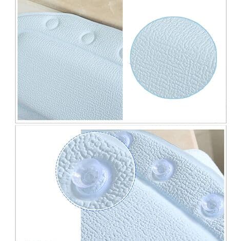 Non-slip Bath Headrest Bath Pillow Bathtub White Suction Cup Ergonomic Waterproof Bath Pillow with Suction Cup Spa Bathtub-FM-