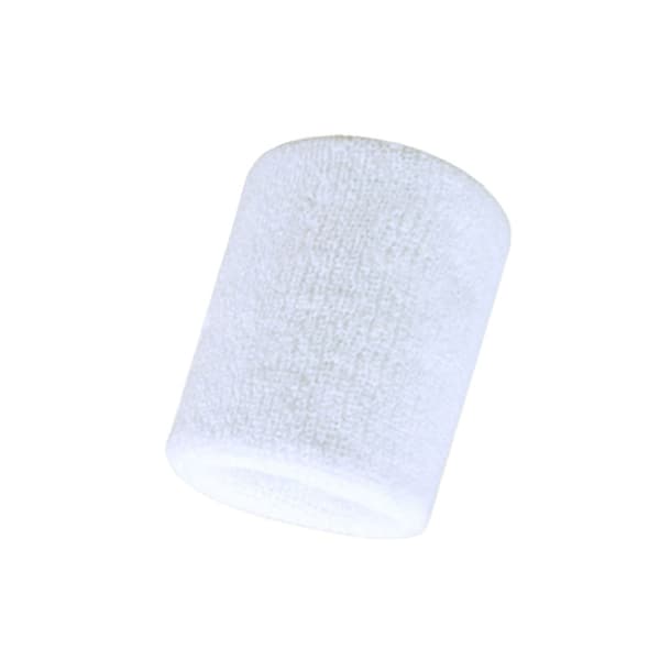 2 st svettband - Ankelband - Kort [8 cm] - Dubbelpack - Vitt
