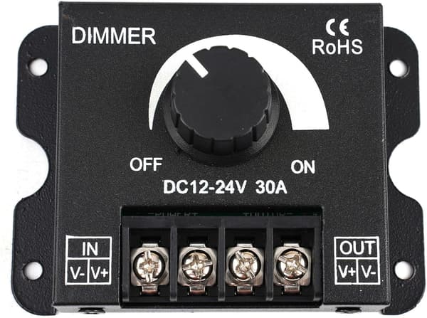 Konstantstrømperler 30A Spændingsregulator til LED Justerbar Controller Enkeltfarvet Belysning,