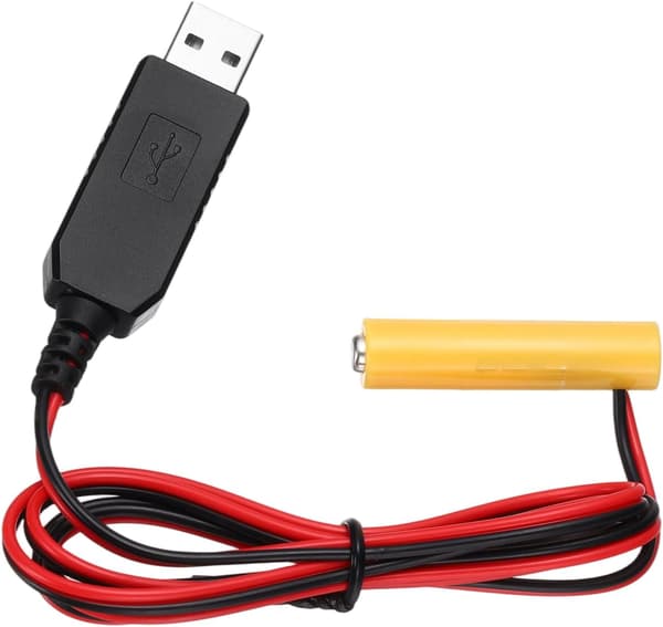 1 stk Universal 5V USB Strømkonverter AAA Batteri Erstatning 1.5V 1M Gold