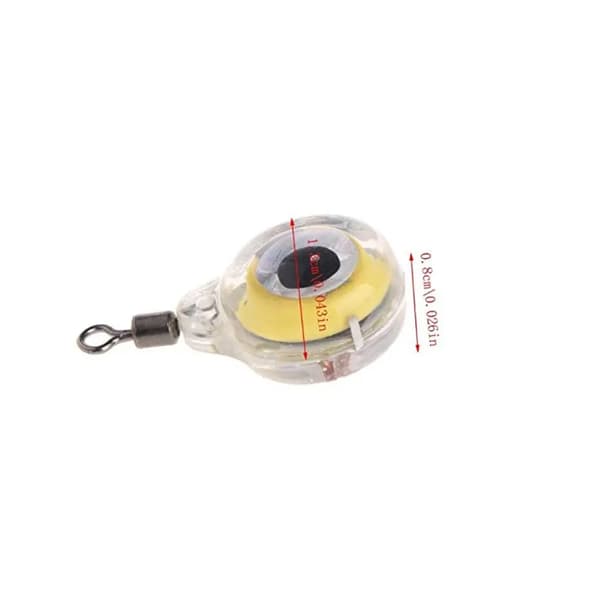 3 Mini Eye-shaped Underwater Deep Sea LED Fishing Lure Trap Light