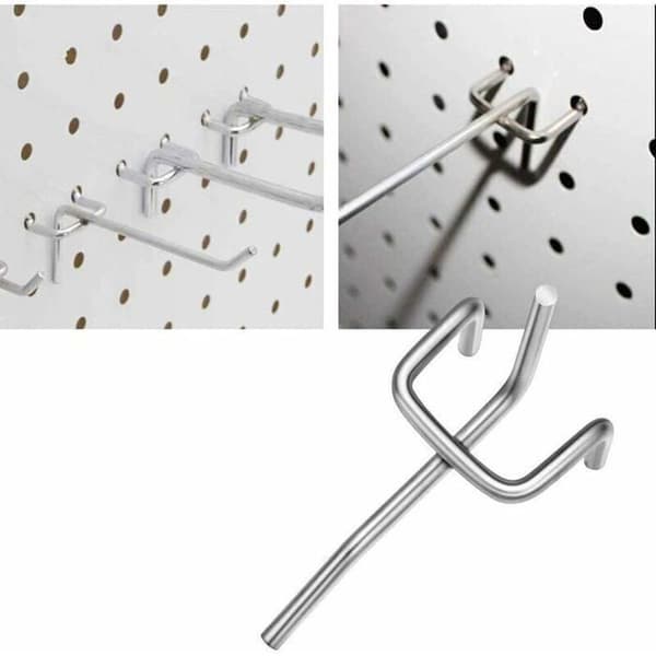 50 Pieces Pegboard Hooks, Wall Shelf Hooks for Pegboard in Garage, Shop or Tool Room