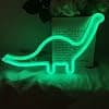 Grønt LED Neonlys Dinosaurformet Dekorasjonslysskilt, Veggdekorasjon