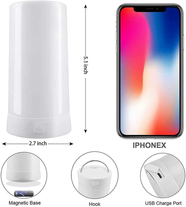 2-pack Acsergery LED-flamlampor med fjärrkontroll, USB-uppladdningsbar[JUN]