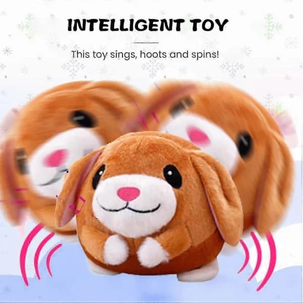 (Pow Yeah!) Active Moving Plush Toy, Talking Moving Dog Toy