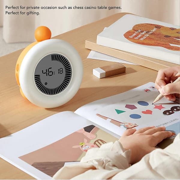 Digital Timer Tidsstyring Alarm Skrivebord Visuel Timer Nedtælling Køkkentimer til Hjemmestudier