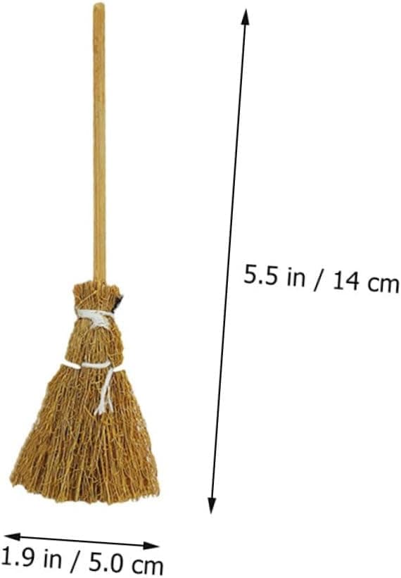 2 stk dukkehus kost gren kost halm håndverk dekorasjon leker