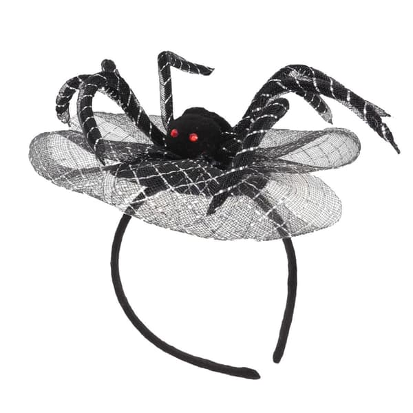 Halloween edderkoppeformet stofhårbånd pandebånd til sort