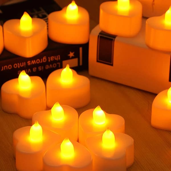 6 stk lysskive LED-lys Eid al-Adha Halloween hol