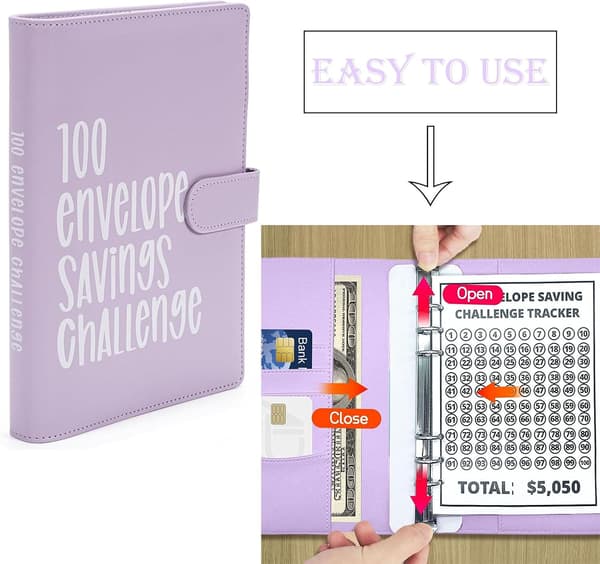 100 kuvertutmaningsmapp sparbössa sparbössa utmaning Bu
