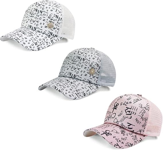 Damehatt Pustende Bling Baseballcaps Brevhatt, Justerbar S