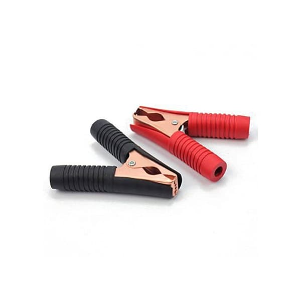 Alligator Clips for Quick Start Booster Battery Charger (Black + Red) 2 pcs, 200A
