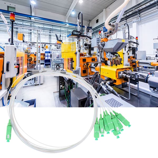 8-vejs fiberoptisk splitter med lavt indføringstab, ideel til netværkskabler og tilbehør