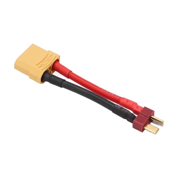 T-stik til XT90 hunadapter T han til XT90 hunkonnektoradapter med 12AWG 97 mm kabel