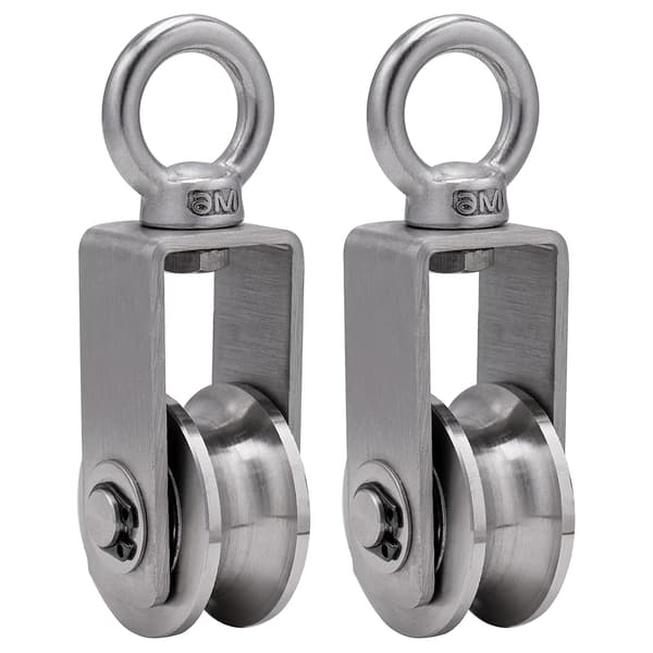 Rulle med 2 kuglelejer, kabelrulle, 34 mm 304 rustfrit stål P