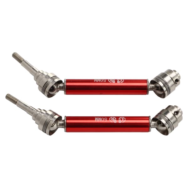 1 par RC forreste drivaksel Stål Aluminiumlegering Rustfri 1/10 forreste transmissionsaksel til TRAXXAS Rød