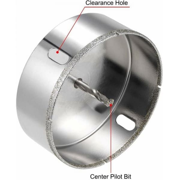 Hullbordsag og bor - Diamantbor 110 mm, diamantbor