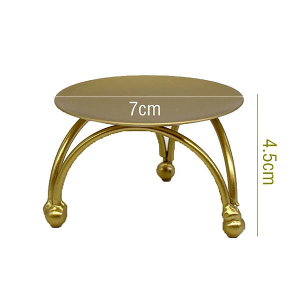 Geometric Circle Iron Candle Holder, Round Table Candlestick for Party, Wedding, Decorative Desktop Ornaments