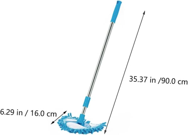 Mini Triangular Mop Rotatable Extendable Handle Easy Cleaning Tool