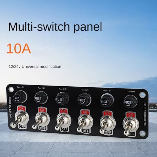 Bil Multi Panel Switch 12/24V Universal Strøm Kontrolpanel Switch