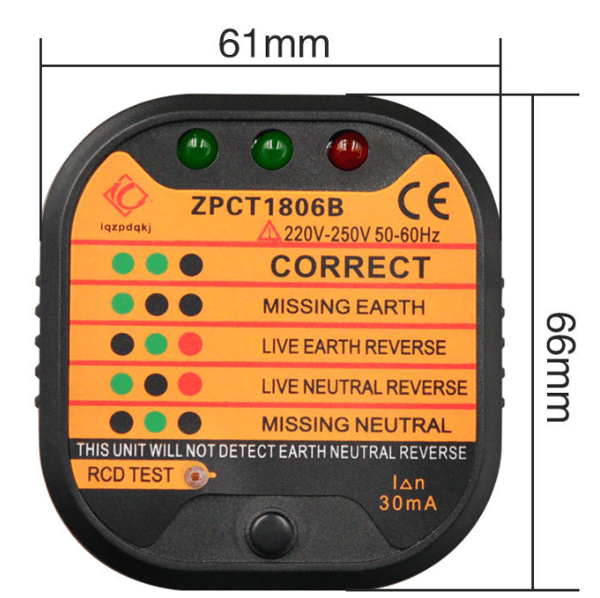 Leakage Socket Polarity Detection Ground Wire Power Detector