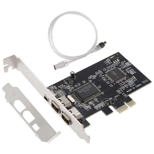 PCI-e PCI Express Firewire-kort, IEEE 1394 Controllerkort med Firewire-kabel, til video, audio Tr