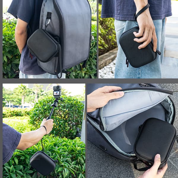 Carrying case compatible with DJI Osmo Nano - custom-shaped nylon camera pocket, shockproof and scratch-resistant, compact travel case