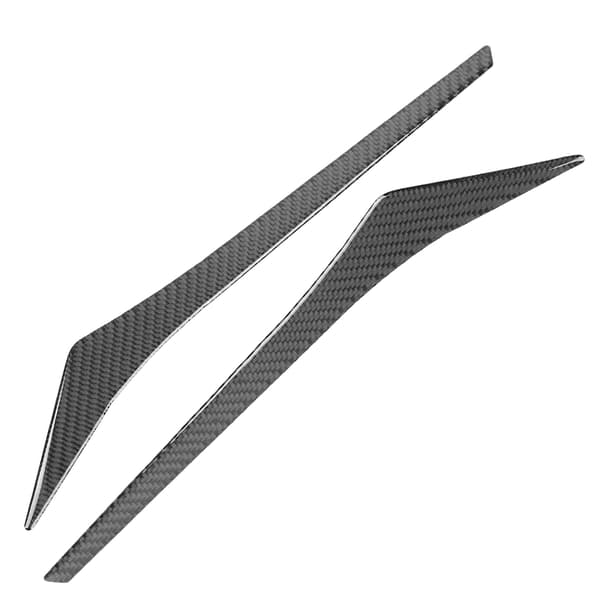 2-pack Carbon Fiber Headlight Eyebrow Trim Decal Compatible with Honda Fit 2014-2018