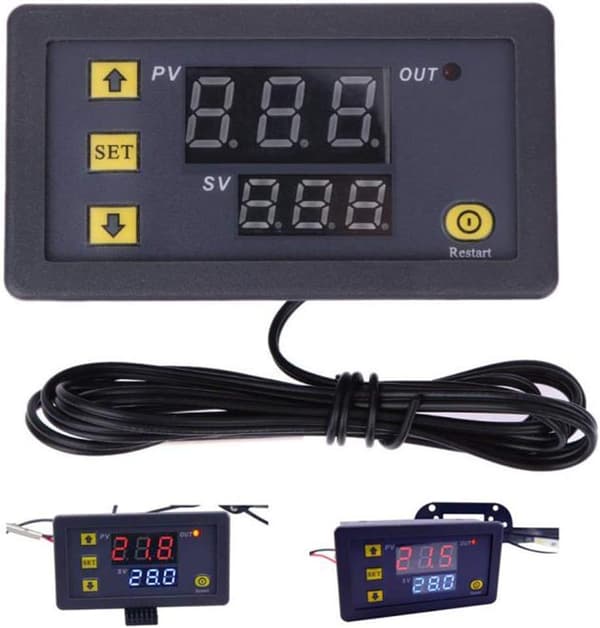12V 20A W3230 LCD Digital Termostat Regulator Kontrollenhet Hi