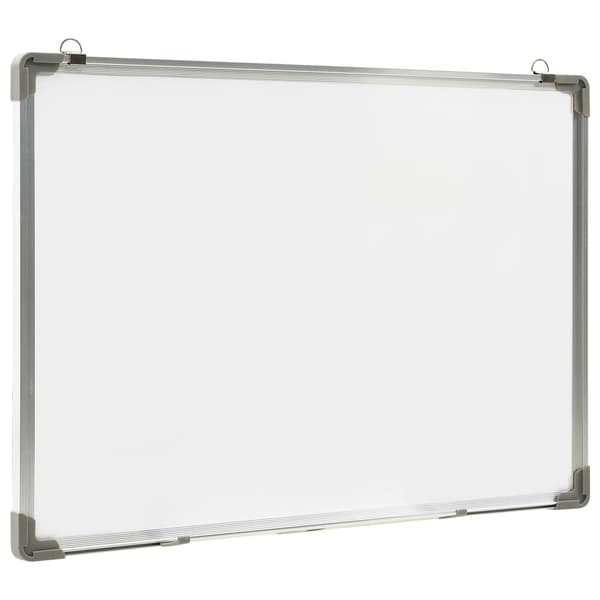 vidaXL Magnetisk whiteboard hvid 70x50 cm stål Hvid Vit