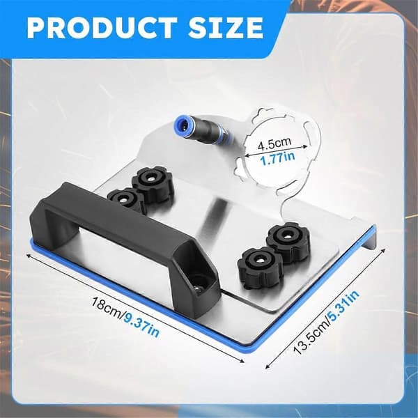 Angle Grinder Attachment Suitable for 45° Chamfer Cutting of Tiles