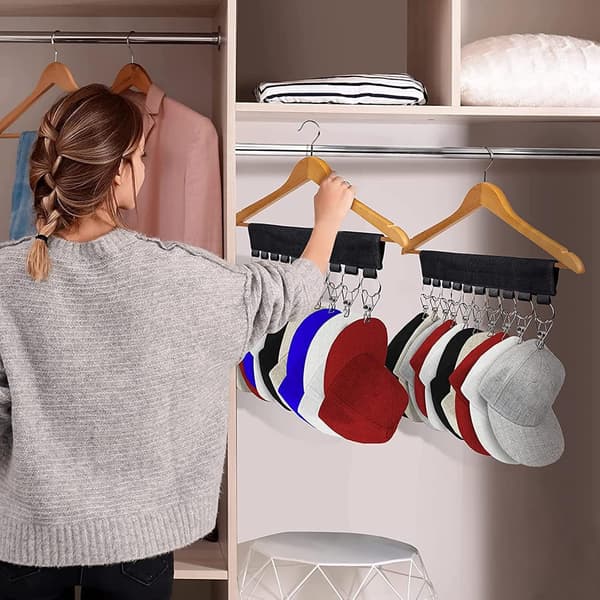 Henge Hat Organizer, Kepsholder, Multifunksjonell Henger (2-pakning)