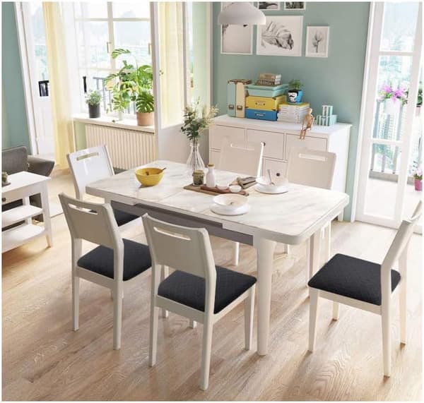 6-pakning stretch jacquard stoltrekk, avtakbare vaskbare