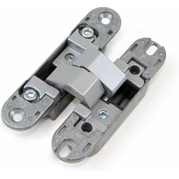 Invisible hinge for heavy doors - Set of 2 (load 40 kg, opening 1