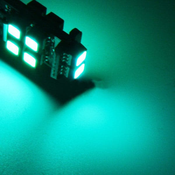 2 stk RGB T10 W5W 3535 10SMD til Bil LED Marker Positionslys