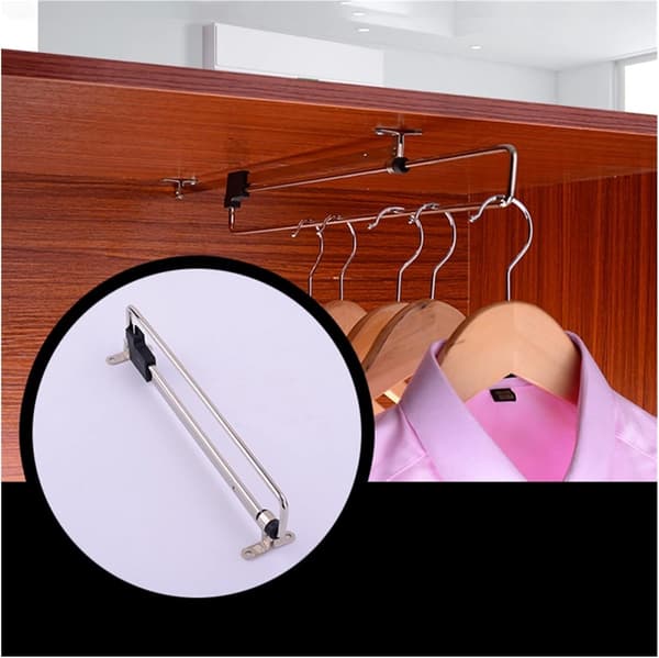 Extendable Clothes Rail - 40 cm - Adjustable Clothes Rail - Adjustable Rod - Wardrobe Rod - Extendable Adjustable Clothes Rail ...