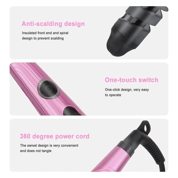 Automatic Curling Iron, Ceramic Automatic Hair Curler, Tangle-Free and Scald-Free, Heats Up Quickly, Creates Your Ideal Hairstyle.