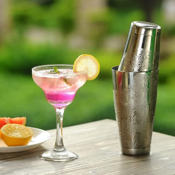 1 Sett Cocktail Shaker Sett, Pro Bar Shaker Sett, Rustfritt Stål Martini Drink Mikser for Bartending – Essensielt