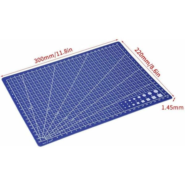 Self-healing cutting mat, A4 quilted grid lines cutting board for leather paper office supplies tools