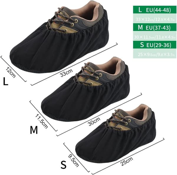Dust protection cover for home L (EU 44-48), durable shoe covers, reusable covers (3 pcs) L L