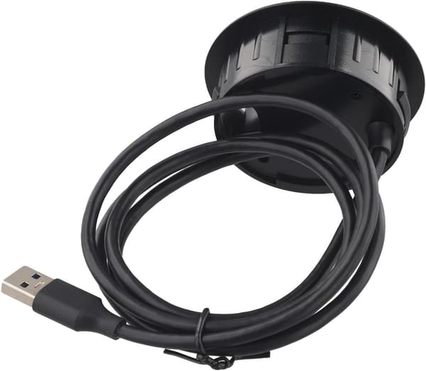 Kompakt Skrivebordsdock USB 3.0 Hub Port Audio Interface Kabelgennemføring Splitter Med Dobbelt Til Bærbare Computere