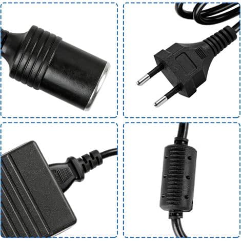 180W 15A AC til DC-adapterkonverter, 220V til 12V cigarettænderadapter, strømadapter, transformerkonverteradaptere til køleboks, bilstøvsuger