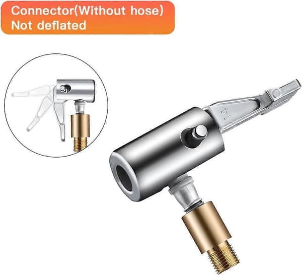 Däckpump för bil, luftpump, luftchuck däckventilkonslutning, adapter, bilventil, spakpluggtyp 2