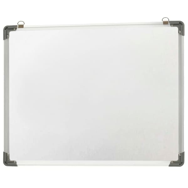 vidaXL Magnetisk whiteboard hvid 70x50 cm stål Hvid Vit