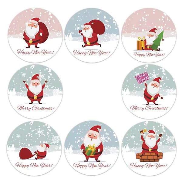 Julenissen jul selvklebende gavelapp 2,5 cm