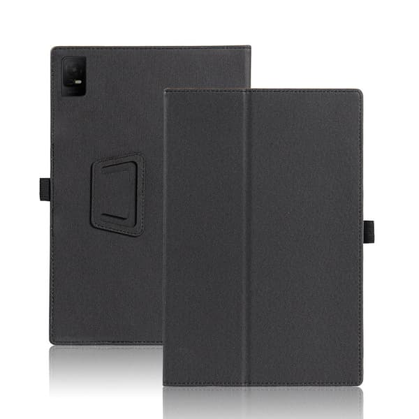 Etui til TCL NXTPaper11 tablet, stativ, hudvenligt PU-læder, fuld beskyttelse - Sort