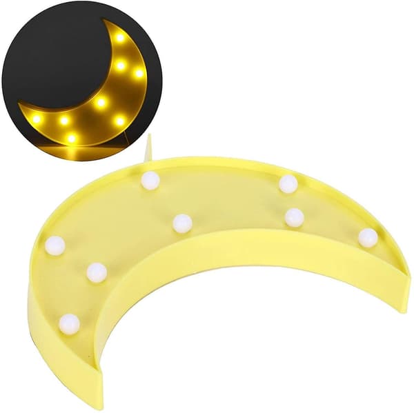 Distinctive Moon-shaped Night Light, Fine Decorative LED Lamp, Beautifully Decorated for Christmas