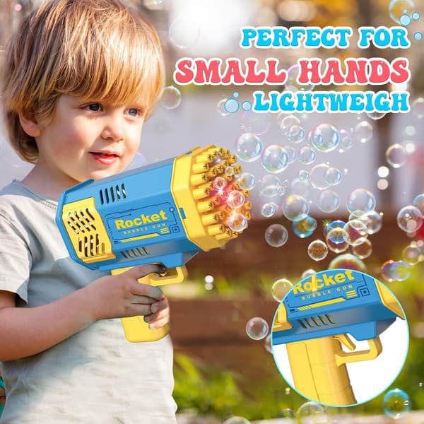 Toys for 3-8 Year Old Boys and Girls: 2-Pack Bubble Machine for Kids with Bubble Solution
