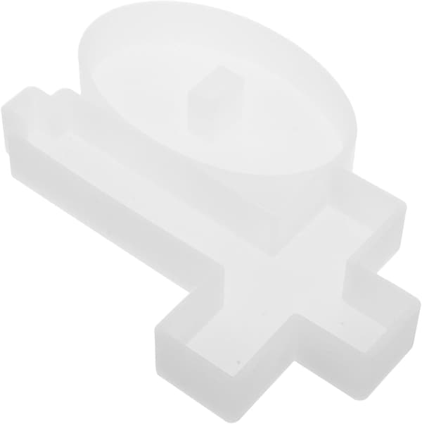 Large Silicone Cross Mold with Base for DIY Aromatherapy Candle Holders, Plaster Casting Mold